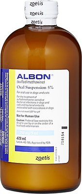 Albon medication clearance for dogs