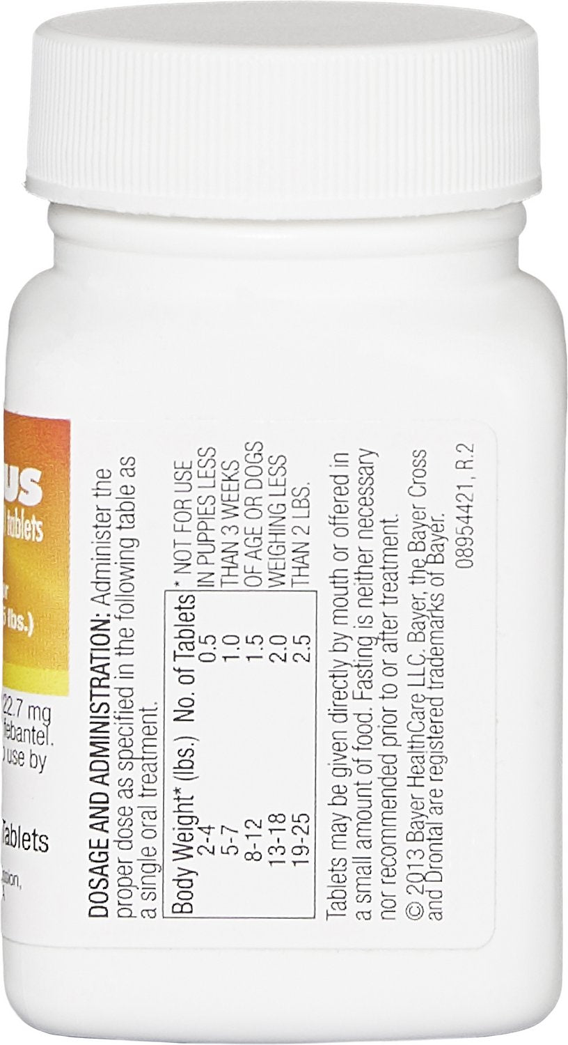 Drontal Plus Tablets for Dogs 2 Pills 3 Pills PASADENA PET STORE PASADENA PETS HOSPITAL
