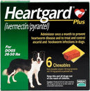 Heartgard Plus Chewable Tablets for Dogs 26-50 lbs (Green Box)