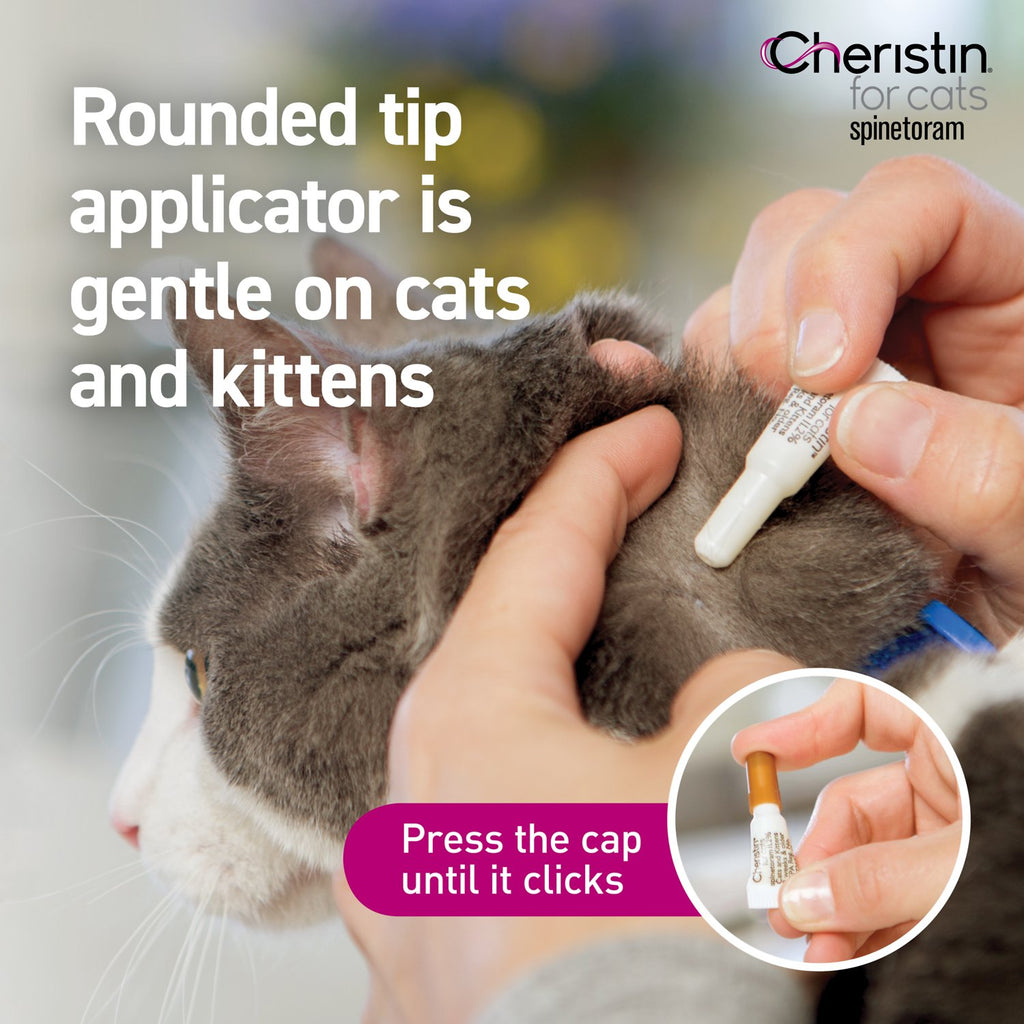Cheristin Flea Treatment Topical For Cats Over 1.8 lbs PASADENA PET STORE PASADENA PETS HOSPITAL
