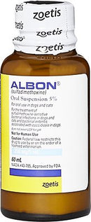 Albon Oral Suspension 5% for Dogs + Cats