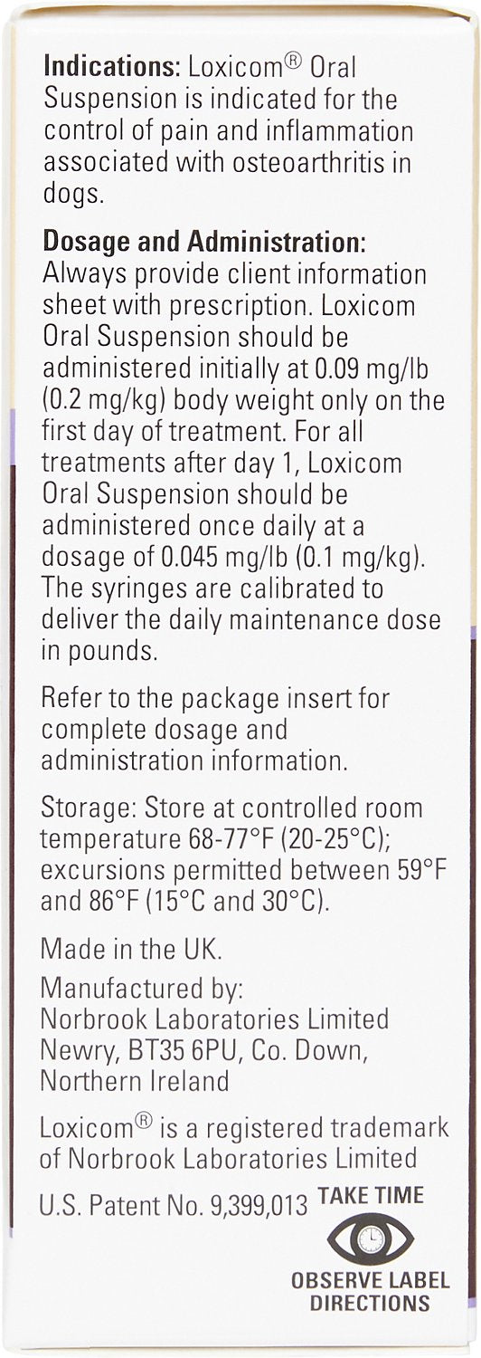 Meloxicam (Loxicom) Oral Suspension 1.5 mg/ml