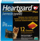 Heartgard Plus Chewable Tablets for Dogs up to 25 lbs (Blue Box)