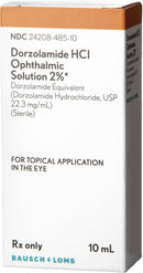 Dorzolamide HCL Ophthalmic Solution 2% 10-mL