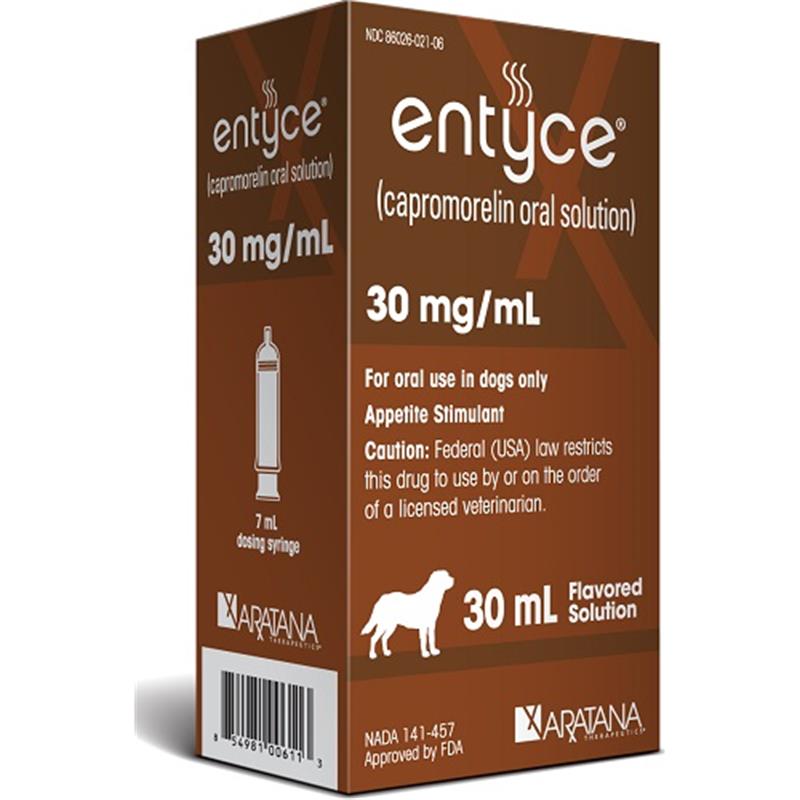 Entyce 30mg/ml Capromorelin Oral Solution for Dogs